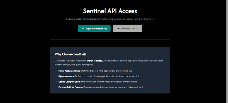 Sentinel API